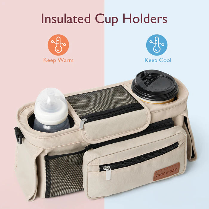 Momcozy Stroller Organizer - All-in-One Cup Holder & Pet Strollers