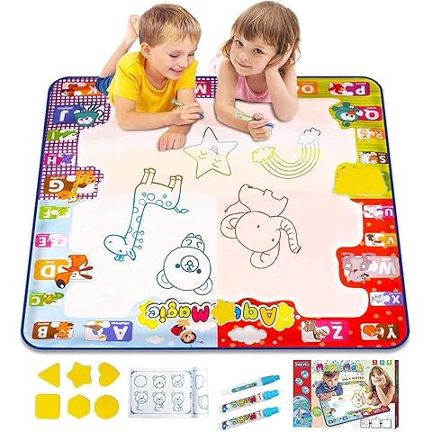 Water Doodle Mat- Kids Painting Writing Doodle Board Toy - Color Drawing Mat Bring Magic Pens Educational Toys