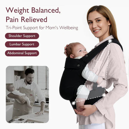 Momcozy PureHug Baby Carrier - Ergonomic Cozy & Lightweight