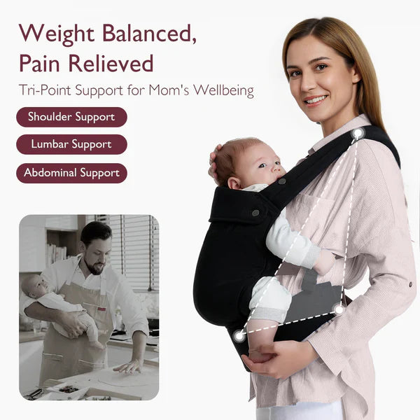 Momcozy PureHug Baby Carrier - Ergonomic Cozy & Lightweight